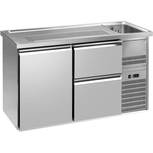 GGM Gastro Biertheke Premium PLUS - 1550x700mm - 1 Tür & 2 Schubladen
