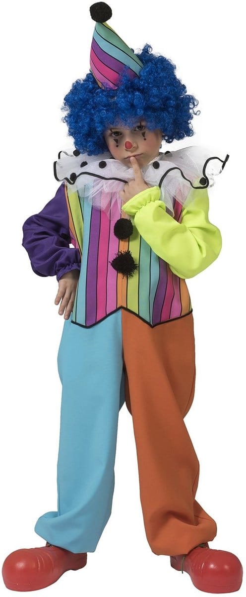 Regenboog clown pak kinderen unisex