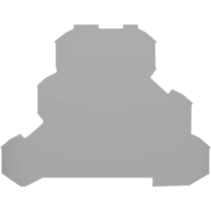 WAGO TopJob-S Eind- En Scheidingsplaat 0.8mm Grijs - 2002-3291 [10 Stuks]
