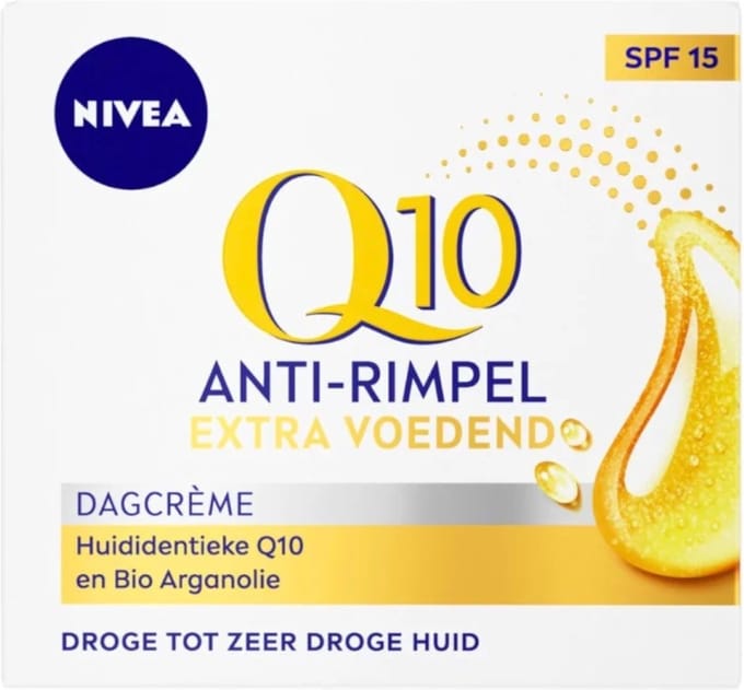 NIVEA - Q10 Dagcrème Extra Voedend SPF 15 - 3 x 50 ml - Voordeelverpakking
