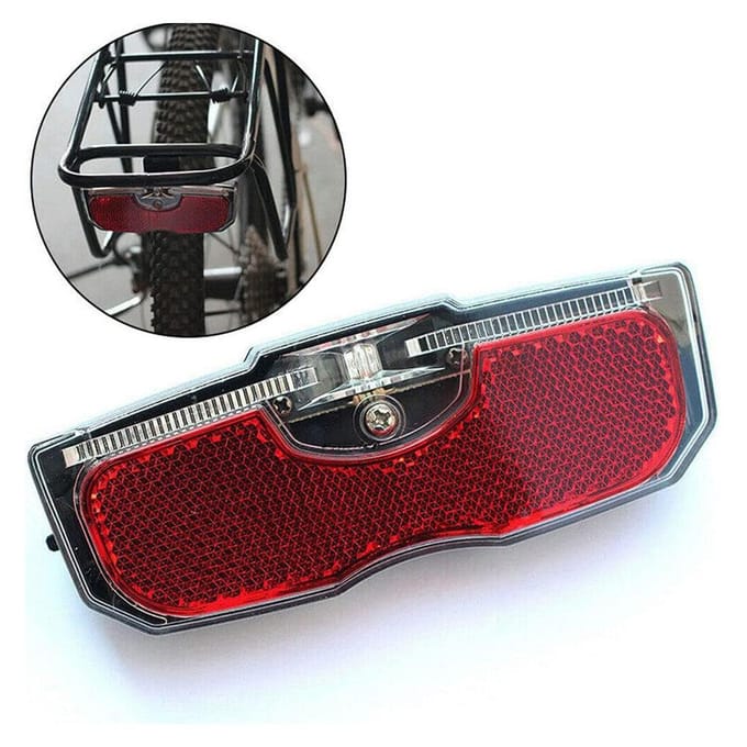 Fietsen Fiets Achterreflector Achterlicht (zonder batterij) Voor bagagerek gray