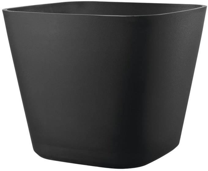 DEROMA Origin vierkante bloempot - 28 x 23,5 cm - 12 L - Antraciet