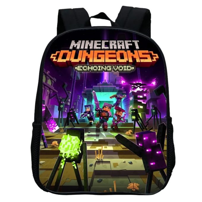Bedrukte Kleuterschooltas, Cartoon Minecraft 12-Inch Rugzak, Licht En Casual 12inch backpack