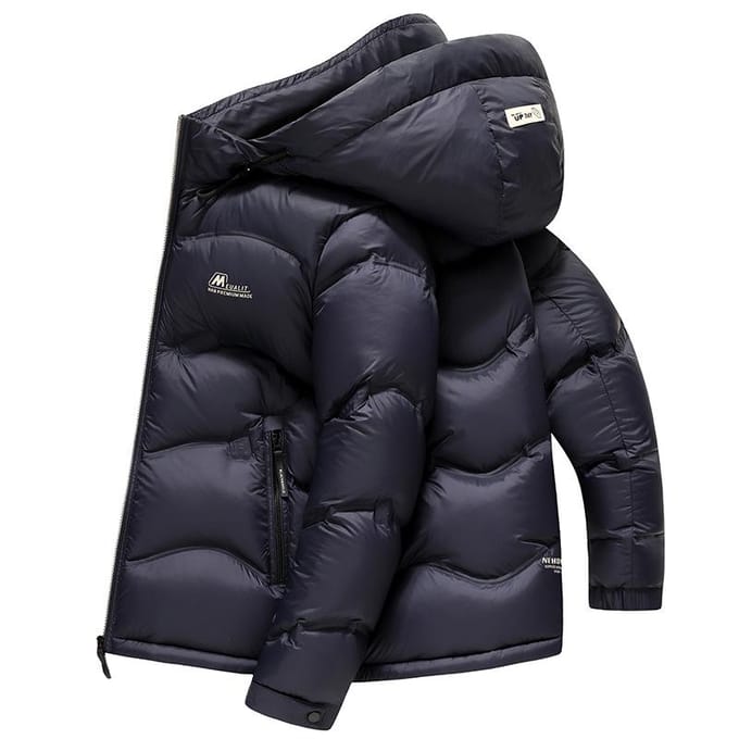 Winter Verdikte Korte Donsjas Heren Koudebestendig Casual Donsjack met Capuchon 4XL