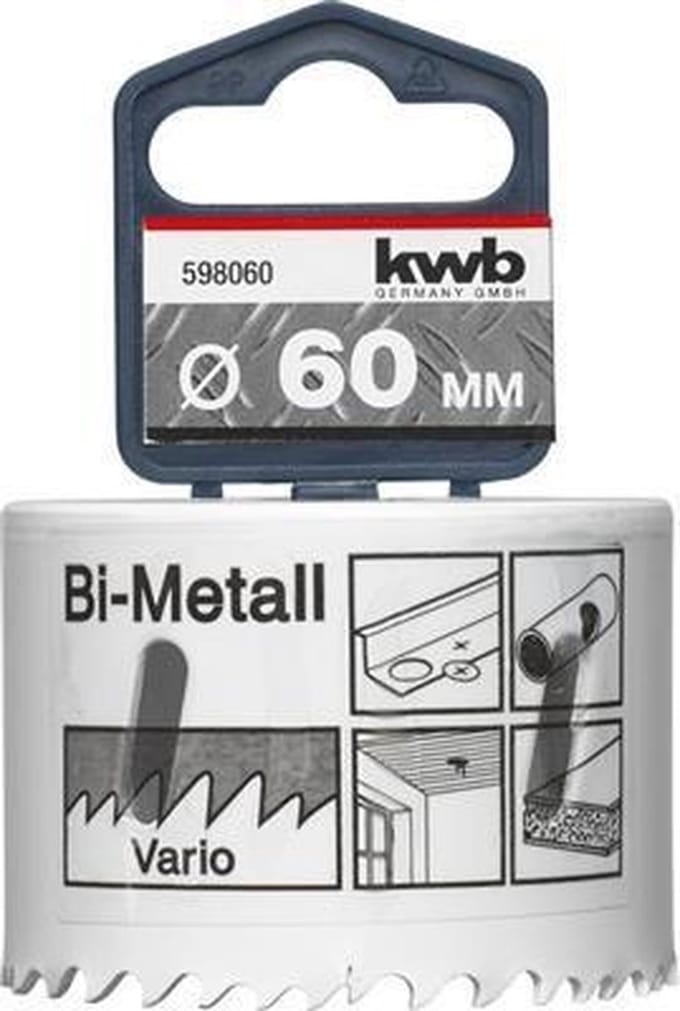 KWB Gatenzaag HSS Bi-metaal 598-060 - Ø 60 mm