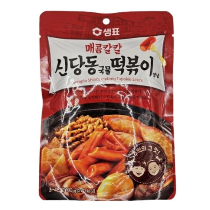 Sempio Sindangdong Soep Tteokbokki Saus Koreaanse Pittige Rijstcake Saus 180g x2 1set(2ea) gray
