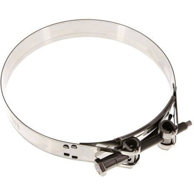 187 - 200 mm Slangklem van Rvs 304 met een 30 mm band - Norma