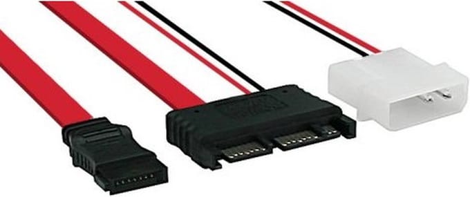 InLine Micro-SATA 16pins naar Molex 3,3V/5V + SATA 7pins - 0,50 meter