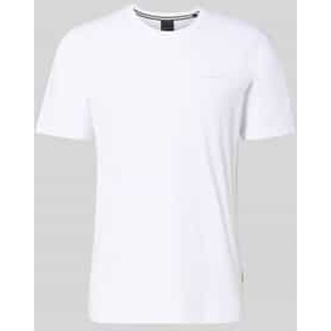 Shirt ronde hals Van Bugatti wit