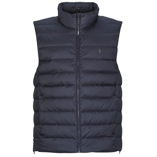 Regular fit donzen bodywarmer met gestikt logo