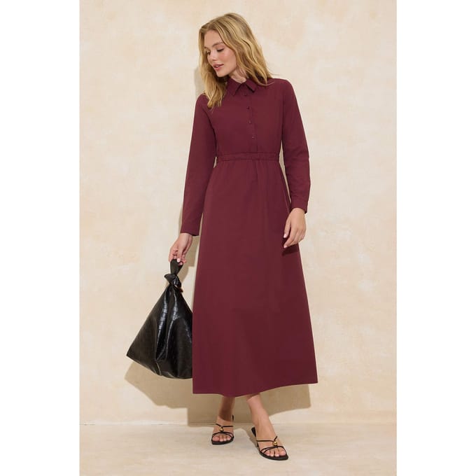 Dames maxi-jurk, plat model, lang, casual/dagelijks, A-lijn model, geschikt voor hijab