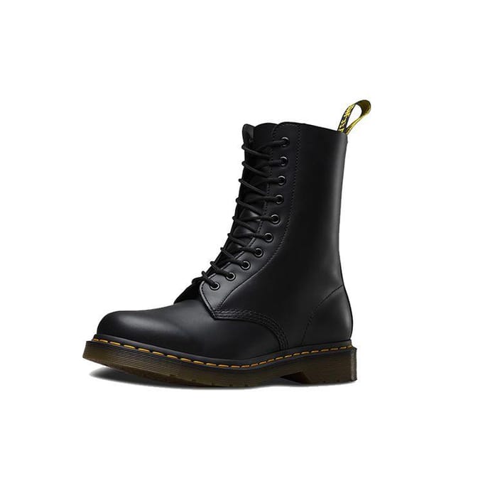 Dr. Martens 1490 Zwart Glad Leer Unisex Sneakers 10092001 37 black