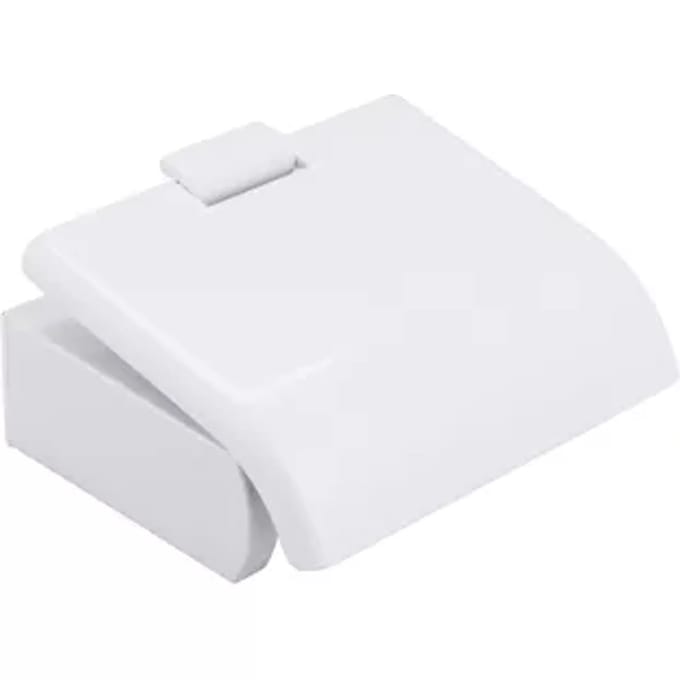 Baseline Toiletrolhouder Baseline - Kunststof - Met Klep - Wit