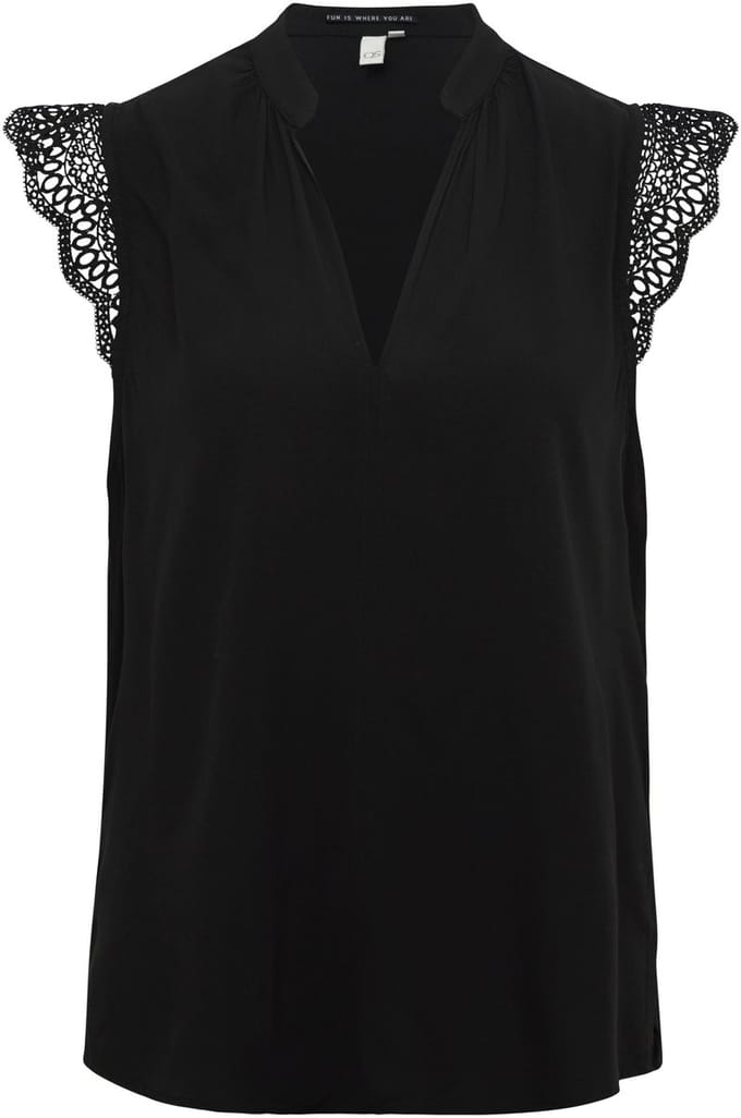 QS - female - Losse blousetop van viscose