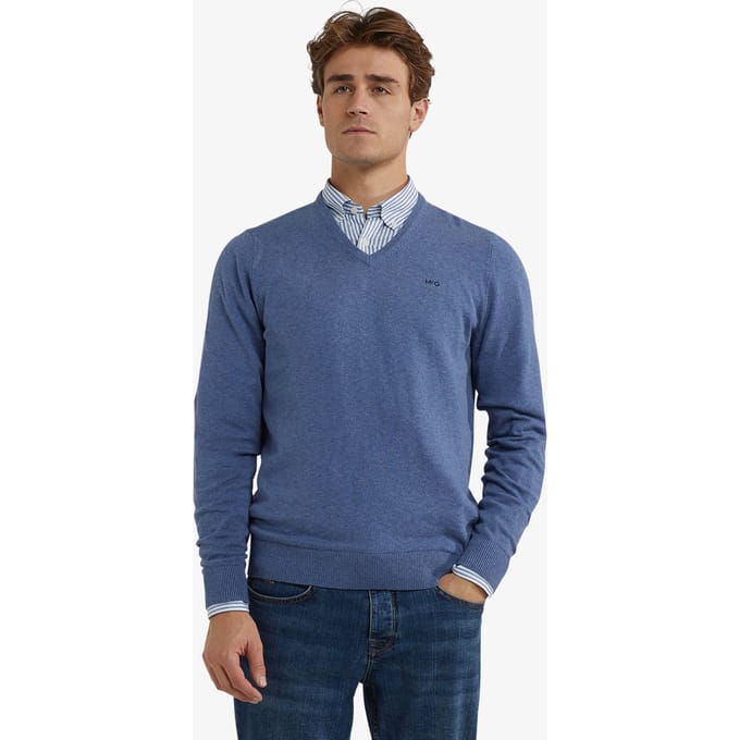 McGregor V-neck Sweater Vintage Blue Taglia: XL | Maglioni a maglia Outlet | Uomo | Blu