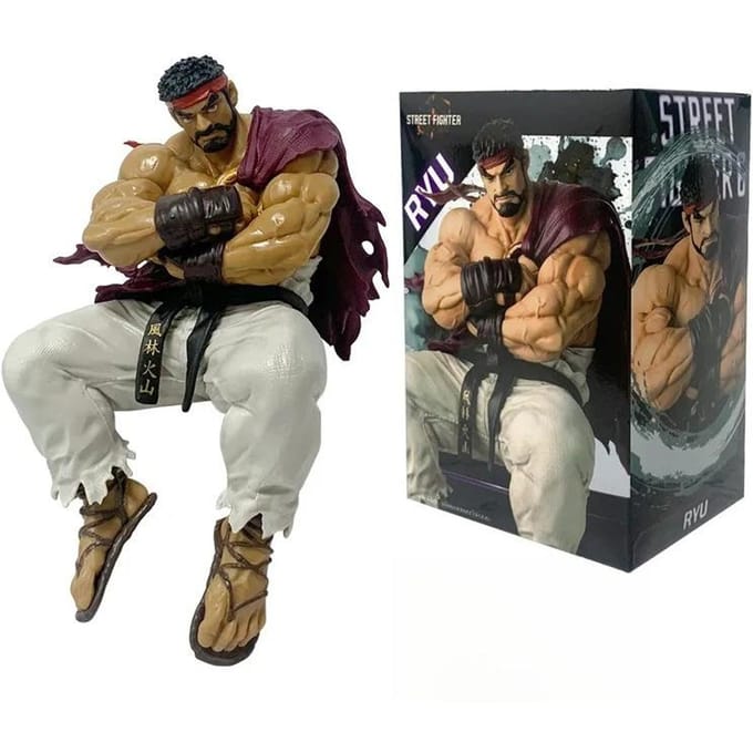 Jeu Street Fighter RYU Figurine d'Action en PVC Modèle de Collection Jouets 14cm with box black
