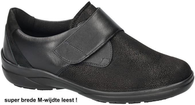Solidus -Dames - zwart - ballerina's & mocassins - maat 39.5
