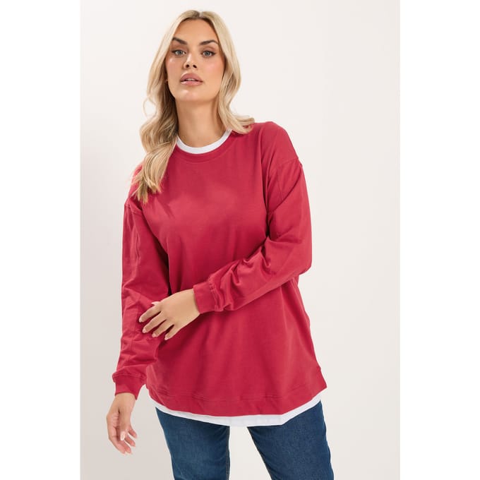 Yours Rood 2In1 Sweatshirt Size 66-68