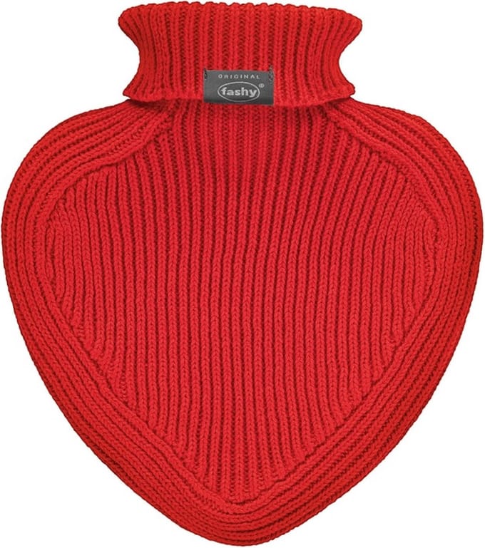 Fashy - Hart Rood Gebreid - Warmtekruik