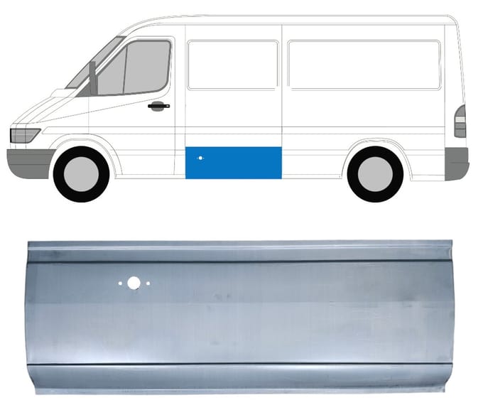 Reparatiepaneel zijpaneel voor Mercedes Sprinter 1995-2006 / Links