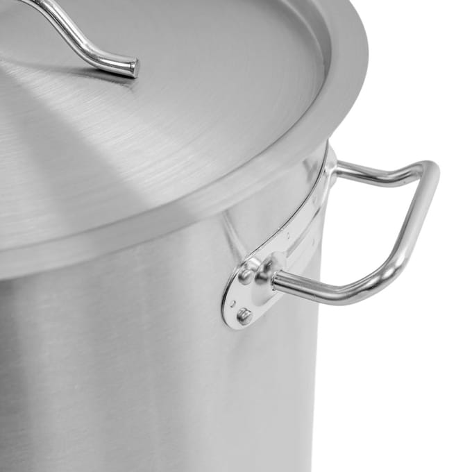 Hoge cateringpan met deksel Mega-M Standard 25l diameter 32 cm x hoogte 32 cm N
