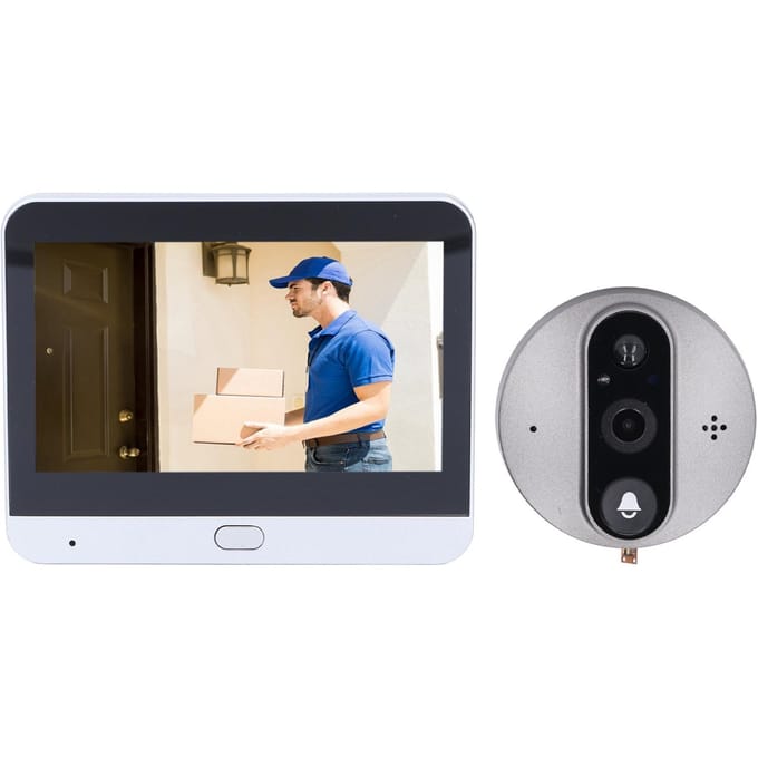 Slimme Kattenoog Deurbel 2MP 1080P 5000MAH 170 Graden Kijkhoek PIR Infrarood Detectie Nachtzicht