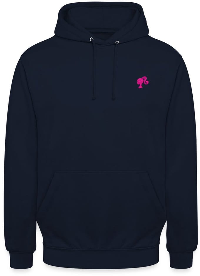 Barbie Silhouet Borduurwerk Hoodie Unisex