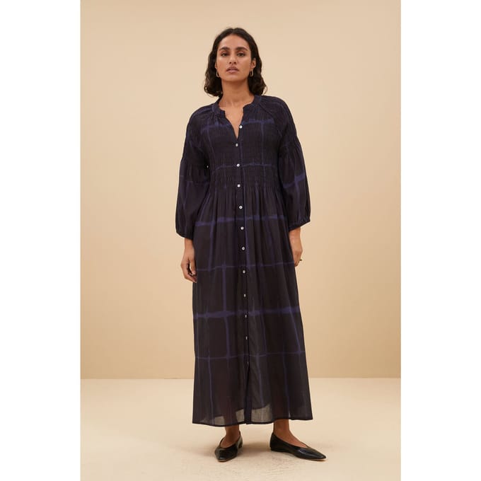 By-Bar Loulou Square Dress Square Print Größe: S | Maxikleider Outlet | Damen