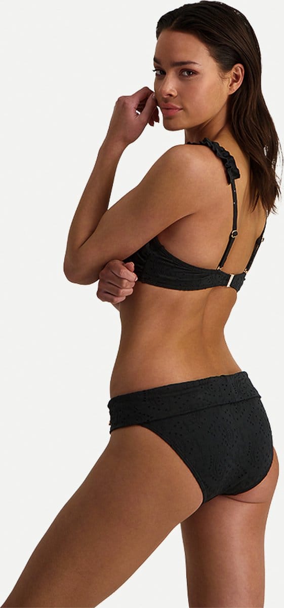 Black Embroidery omslag bikinibroekje