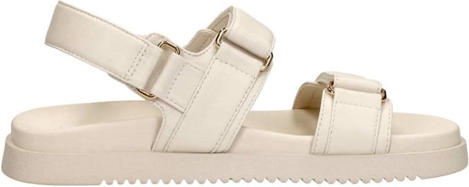Steve Madden Mona Sandalen Plat - gebroken wit - Maat 40