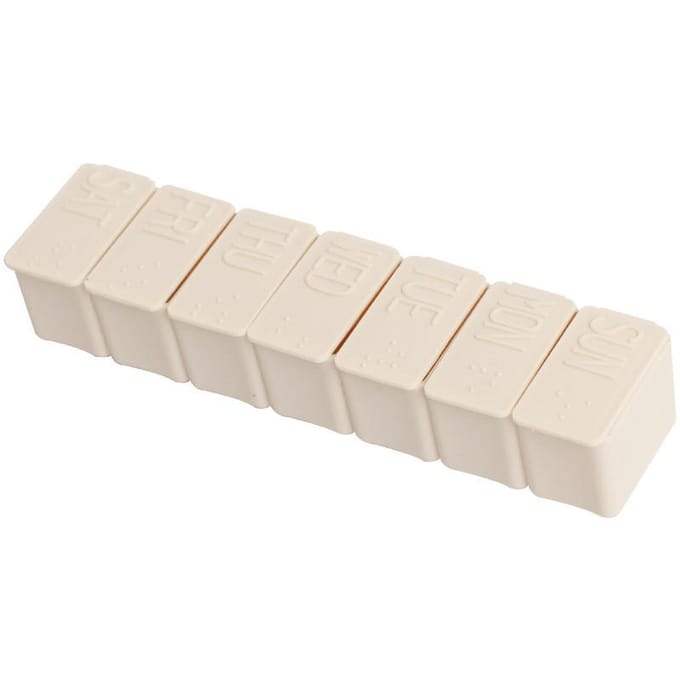 Boîte à pilules hebdomadaire, stockage de médicaments de voyage, étui à pilules, organisateur, conteneur de médicaments, distributeur de comprimés, treillis indépendant en plastique rose