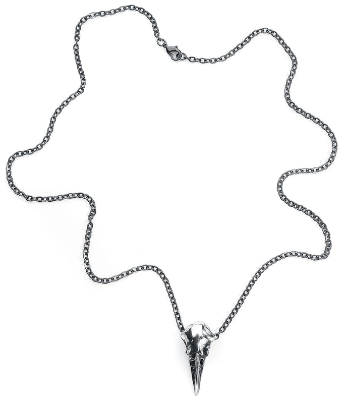 Alchemy Gothic - Gothic Halsketting - Raven Skull Small - standaard