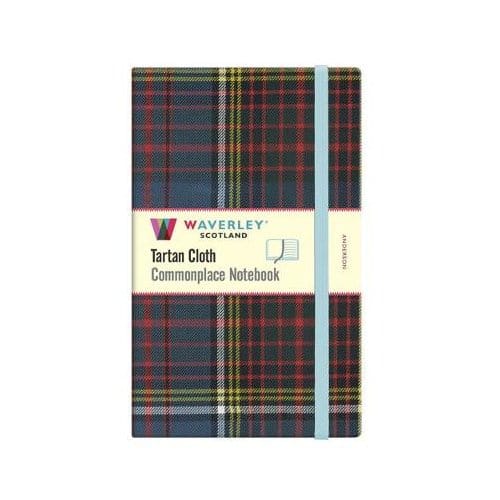Waverley Anderson Tartan Large Notebook: 21cmx13cm - Commonplace Notebooks