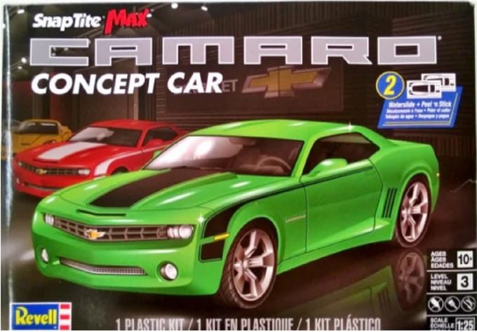 Revell Modelbouwpakket Militaire voertuigen - 11527 Camaro Concept Car - Snap Tite Kit Plastic - 1:25 - Modelbouw