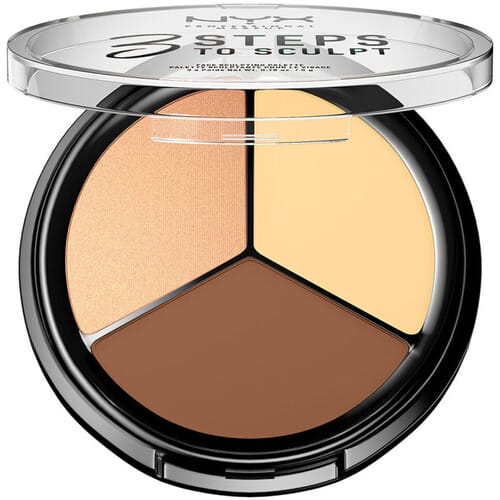 NYX Professional Makeup 3 Steps To Sculpt - Light - Contour & Highlight - 3 x 5 gr