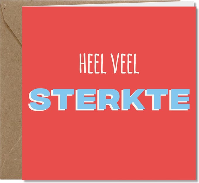 Tallies Cards - Sterkte - Happy Colors wenskaarten