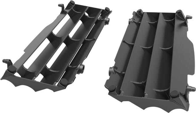Universele Radiator Paneel Zwart voor Motorfiets en Scooter