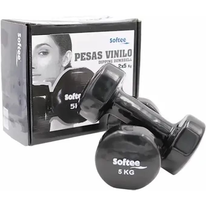 Vinyl Halters Set Softee Black 5 Kg