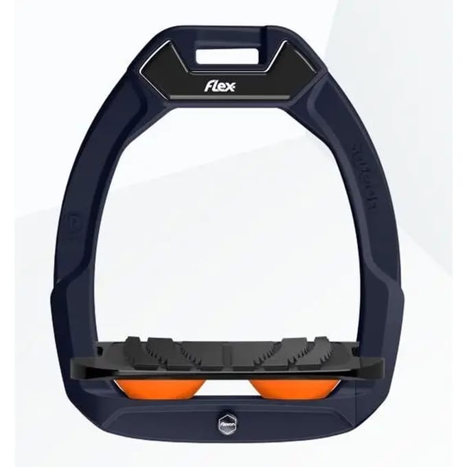 Veiligheidsstijgbeugels Rijdend Korte Grip Groen/Zwart/Oranje Flex-On Safe-On