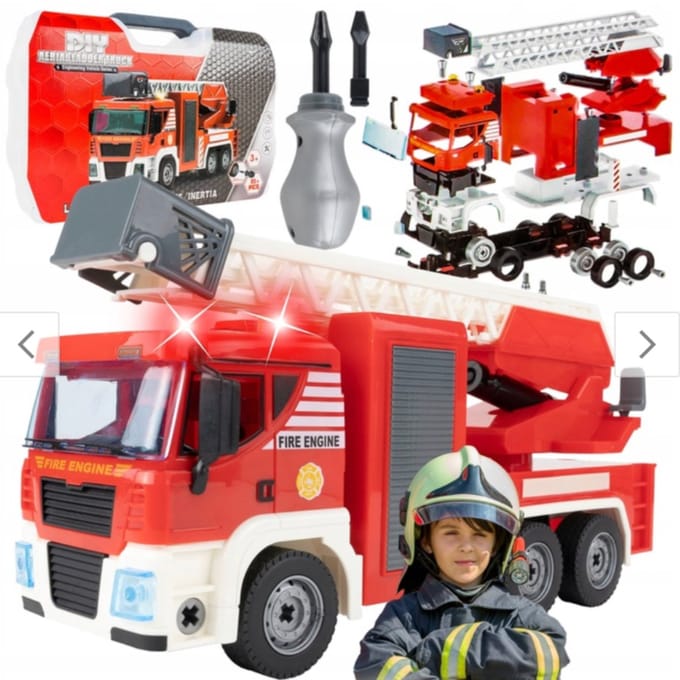 Playos® - Bouwset Auto - Rood - 95 Delig - STEM Speelgoed - Educatief - Technisch Speelgoed - Bouwen - Constructiespeelgoed