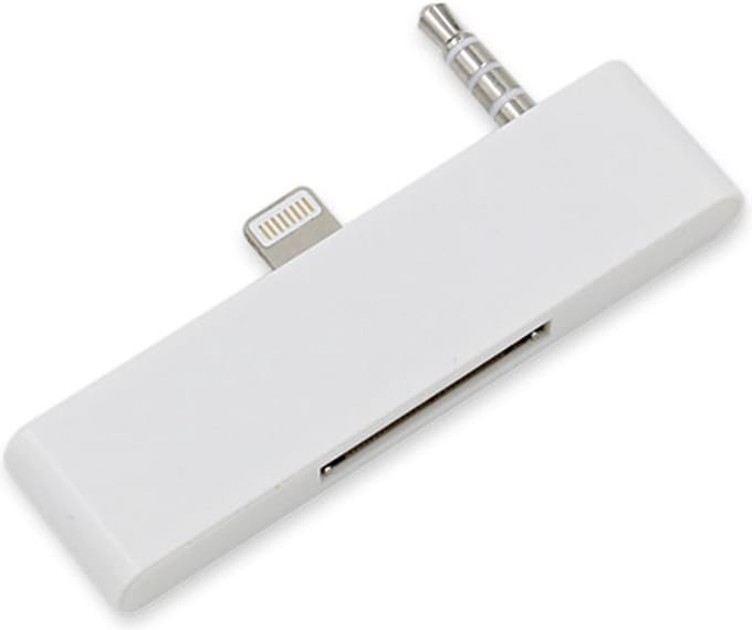 eforyou Lightning-compatibele naar 30-pin Adapter voor iPhone 6 & 6s – Met Audio – Wit