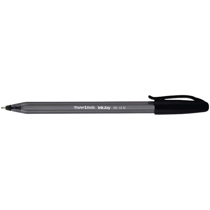 "Paper Mate InkJoy 100ST-balpennen | Medium punt (1,0 mm) | Zwart | 1 stuk"