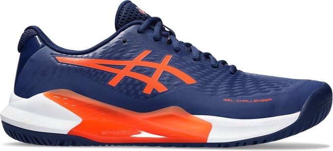 ASICS Gel-Challenger 14 - Tennisschoenen - Maat 44 - Blue Expanse/Koi / Blauw Oranje - Gel-Challenger - Tennis - Heren Tennisschoenen