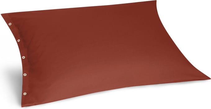 Yumeko kussensloop flanel fluweel rood 70x90 - Biologisch & ecologisch - 1 stuk