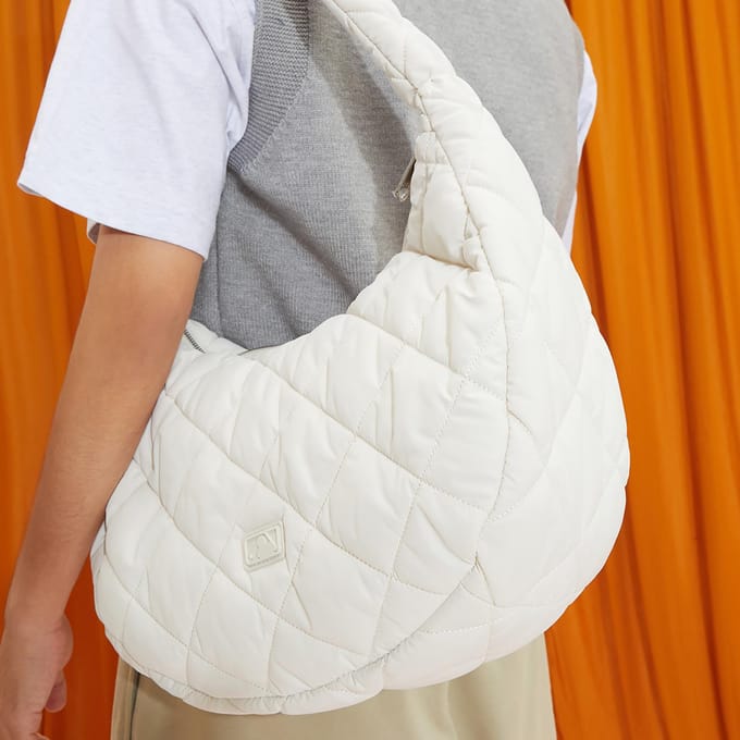 MLB New York Yankees Groot Logo Gedrukt Casual Polyester Wolk Tas Dames Schoudertas Wit 3ABQL0936-43CRP White white
