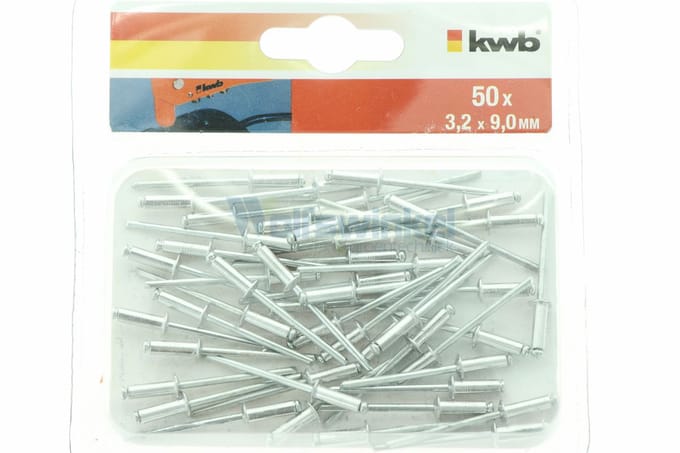 KWB Popnagels 3,2 x 9 mm - 50 Stuks