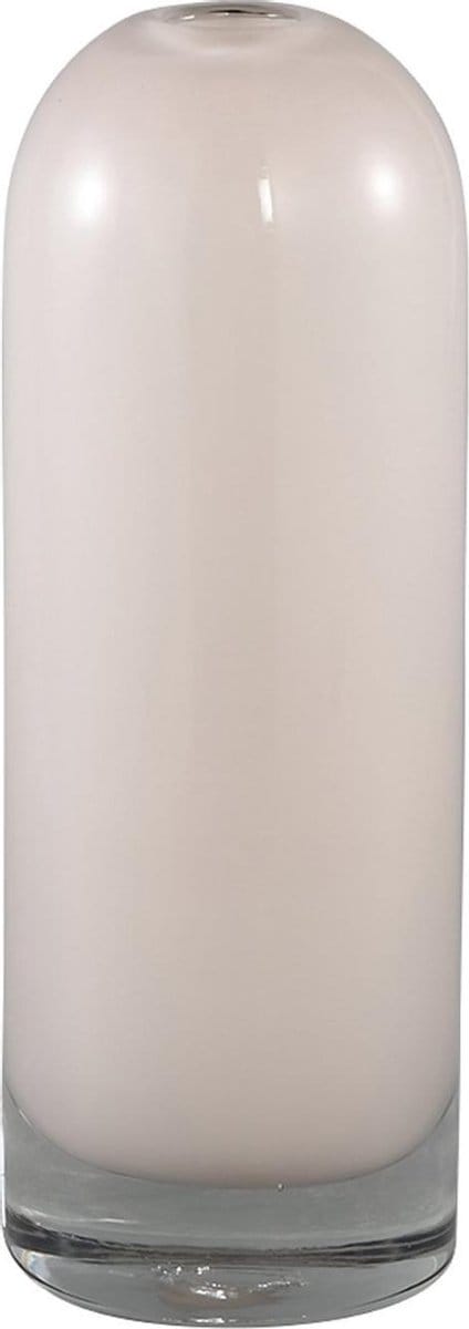 PTMD Byron Ronde Vaas - H22 x Ø7,5 cm - Wit - Dubbelglas