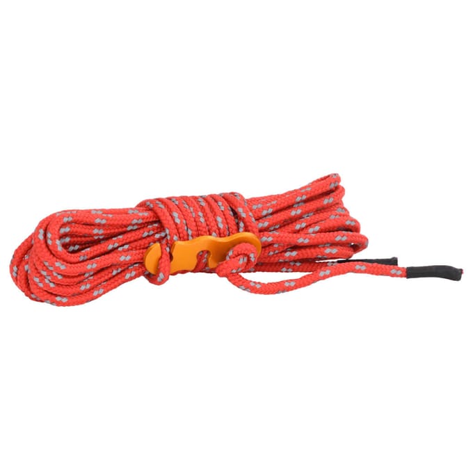 vidaXL - Tentscheerlijnen - met - spanners - 8 - st - reflecterend - 4 - m - 4 - mm