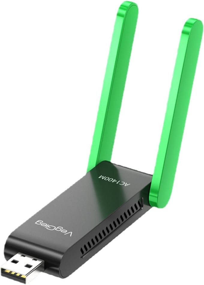 1200 Mbps 5G Dual Antenna USB 3.0 WiFi-adapter voor pc-laptop