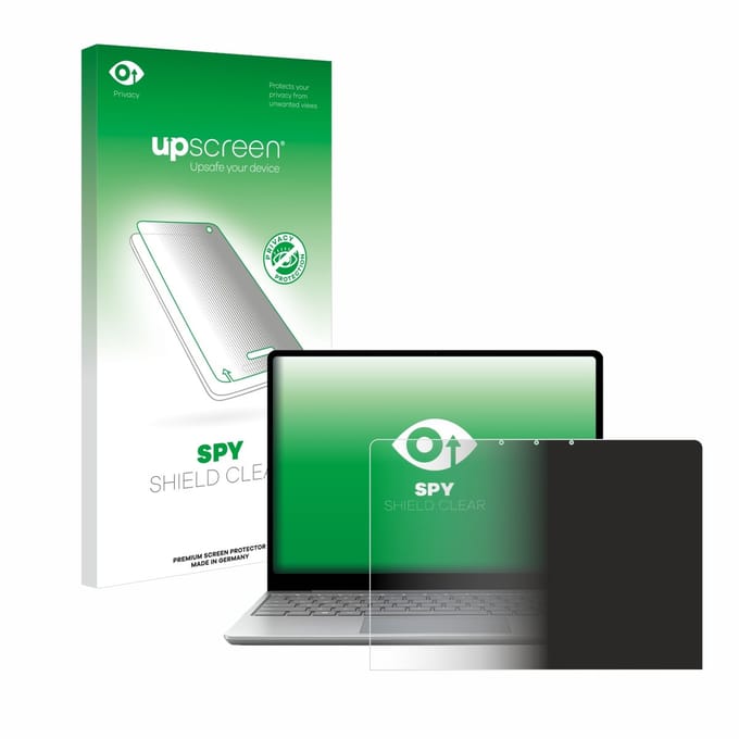upscreen - privacy screenprotector voor Microsoft Surface Laptop Go 3 Business - Folie Beschermfolie Blauwlichtfilter